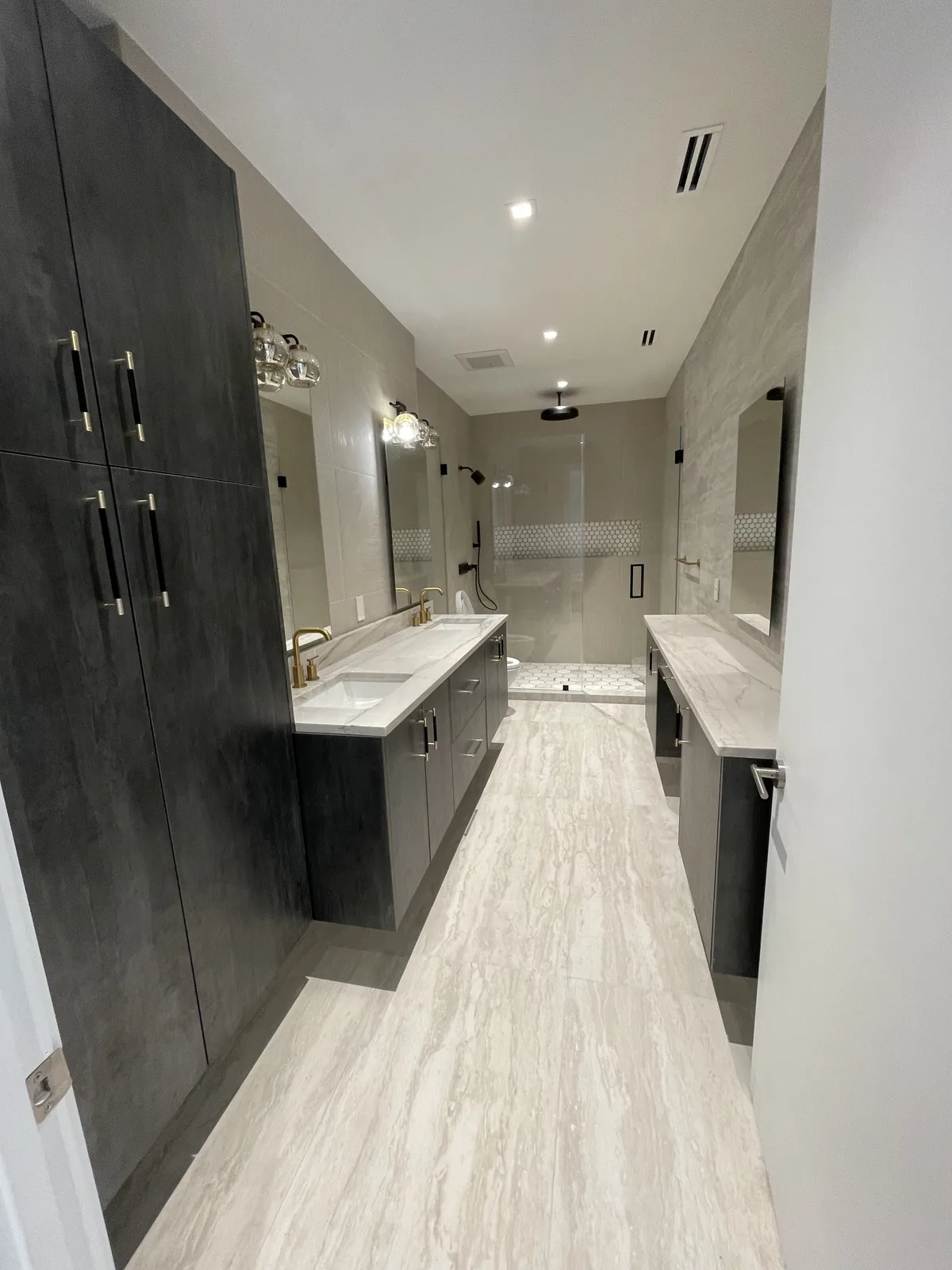 Bright modern guest bathroom remodel by R&R in Pembroke Pines, FL